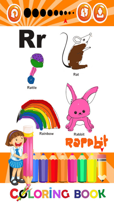 ABC alphabet color : Game Paint For Kids screenshot 4