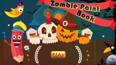 Zombie Paint Book - Zombie catchers painting game screenshot 2