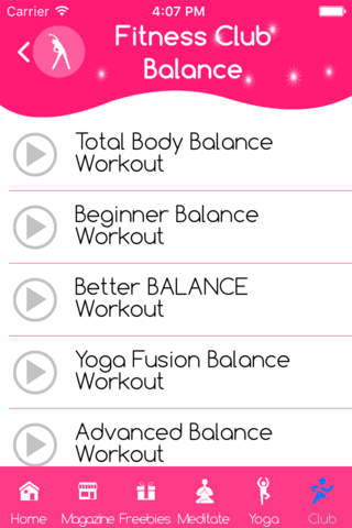 Dynamic balance workout screenshot 4