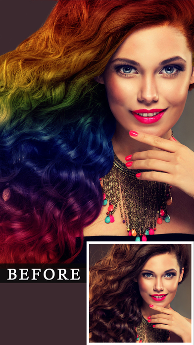Hair Color Changer Beauty App screenshot 4