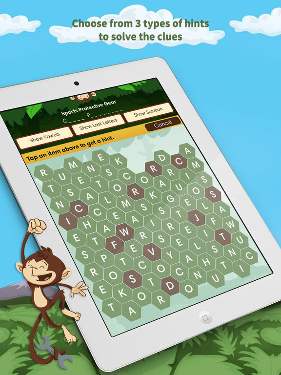 Monkey Wrench – Word Search Puzzle Gamescreeshot 5