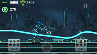 Neon Moto X Racing : Gravity Rush 2 screenshot 4