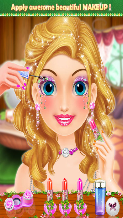Princess Long Hair Salon: Games for Girls screenshot 4