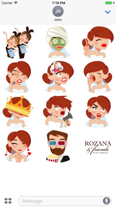 Bride Stickers by ROZANA & friends screenshot 3