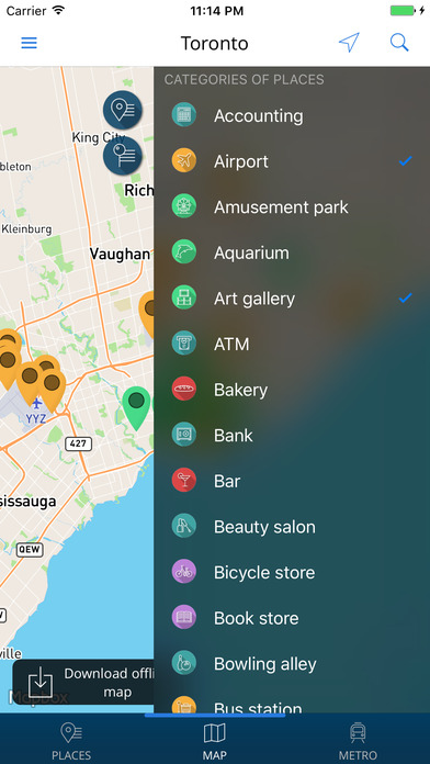 Toronto Travel Guide with Offline Street Map screenshot 4