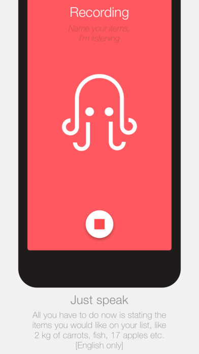 Squid – Create shopping lists with your voice screenshot 3