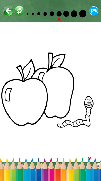 Fruits and Vegetable Coloring book For Children screenshot 3
