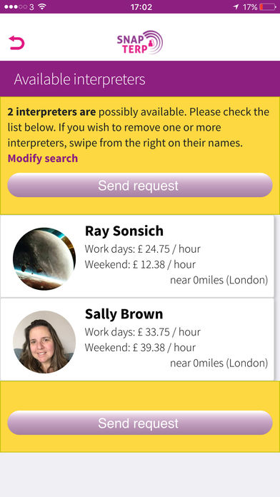 SnapTerp - App for the Interpreters screenshot 2