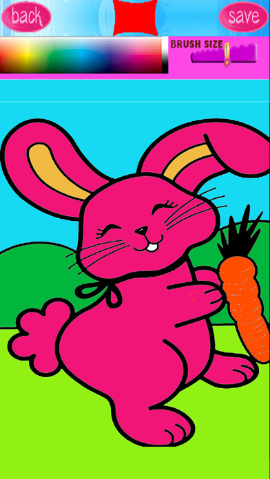 Rabbit Coloring Book Games For Kids screenshot 2
