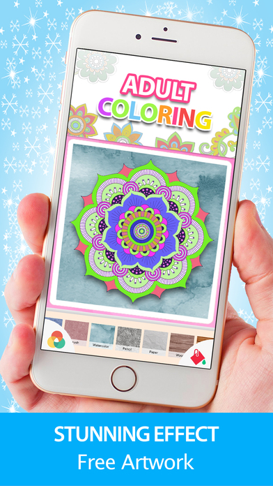 Coloring Book for Adults Mandala Color Therapy screenshot 4
