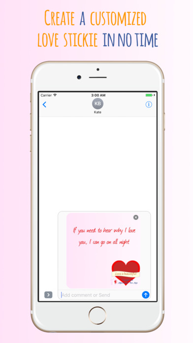 Affectionate Box - Create Personal Love Stickers screenshot 2