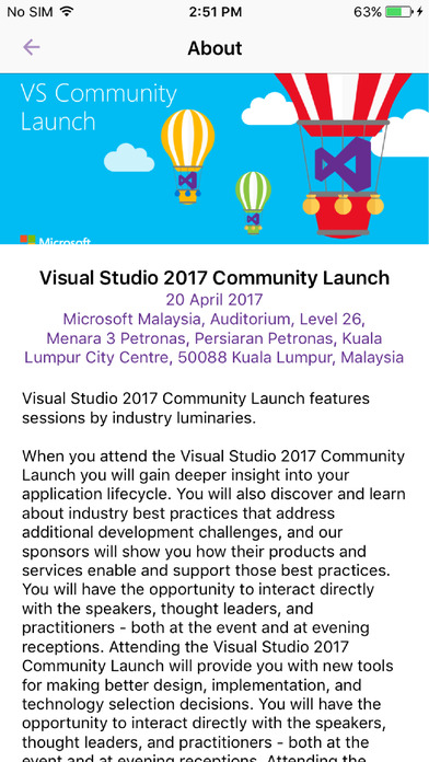VS2017 Community Launch screenshot 3