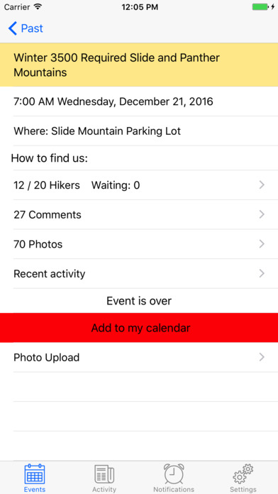 Hudson Valley Hikers App screenshot 2