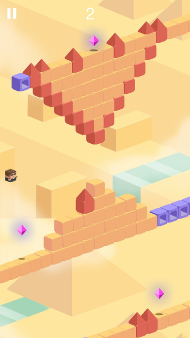 Cube Man Desert Escape screenshot 2