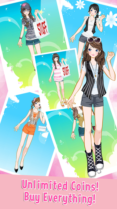 女の子のファッション 無料着せ替えゲーム screenshot 2