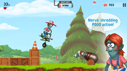 Screenshots of Zombie's Got a Pogo for iPhone