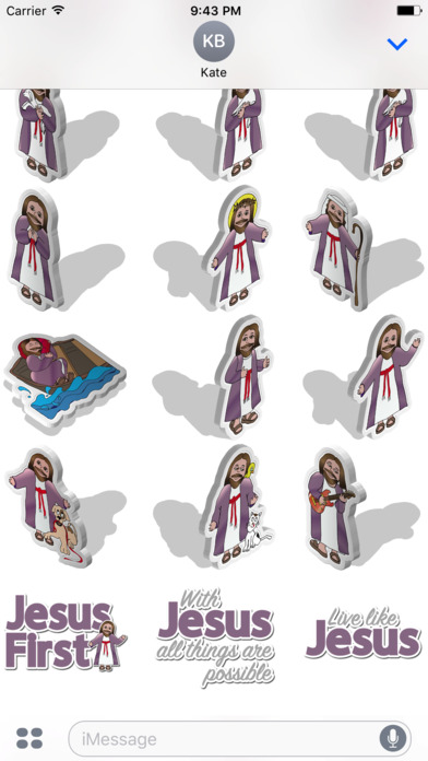 Jesus Emoji Christian Sticker App screenshot 3