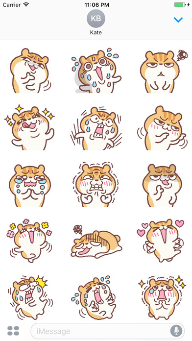 Figaro The Cute Hamster Stickers screenshot 2