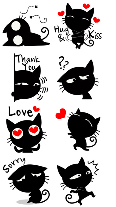 Cat Shadow Stickers! screenshot 3