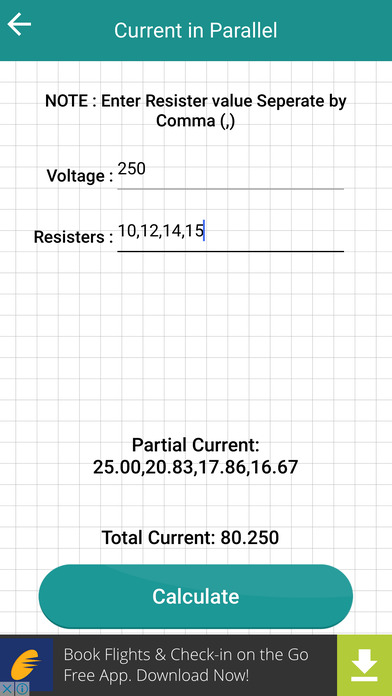 Electrical Circuit Calculator screenshot 3
