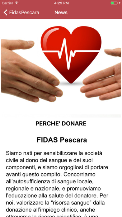 FIDAS Pescara Donatori Sangue screenshot 3