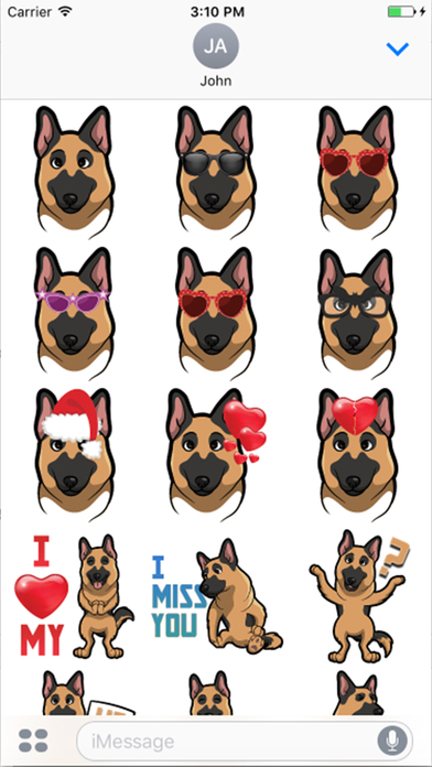 ShepherdMoji - German Shepherd Emoji & Stickers screenshot 3