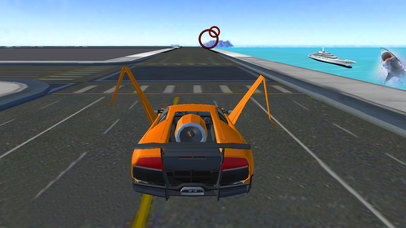 Angry Shark Flying Car Shooting screenshot 4