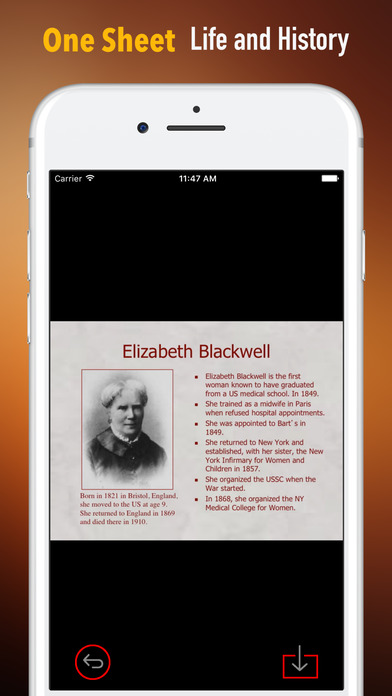 Biography and Quotes for Elizabeth Blackwell-Life screenshot 2