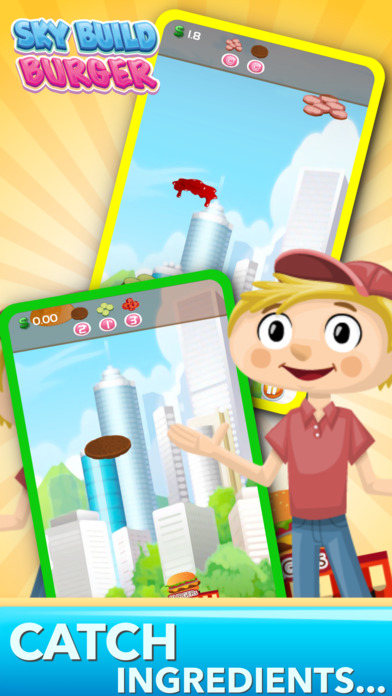 Sky Build Burger Tower 2 Block Game (Free) screenshot 3