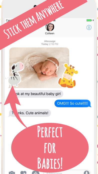 Super Cute Baby Animals Stickers screenshot 2