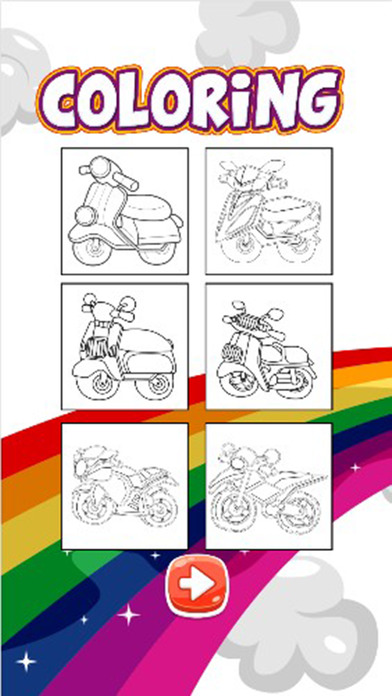 Motorcycle Coloring Books For Kids screenshot 2