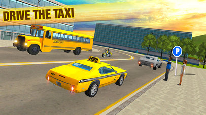 Mad Taxi Parking Driving - Busy Traffic Racer 2017 screenshot 3