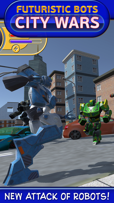 Futuristic Bots: City Wars Pro screenshot 2