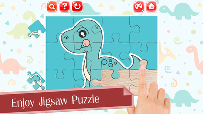 Dinosaur Magic Jigsaw Puzzles Games Play Matching screenshot 2