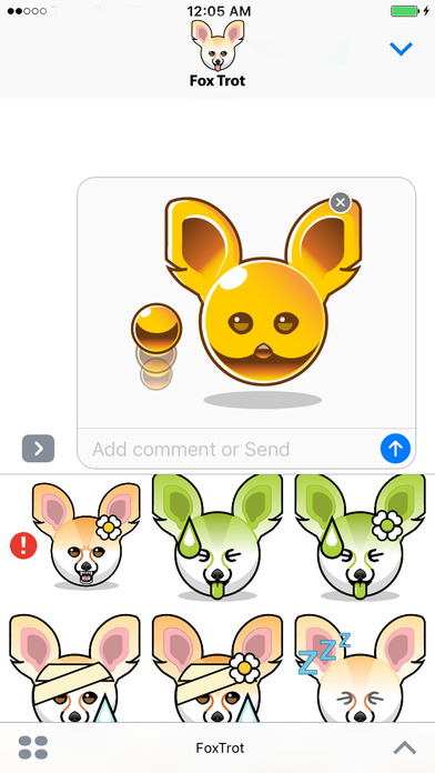 Fox Trot Stickers - Fennec Emoji Meme screenshot 4