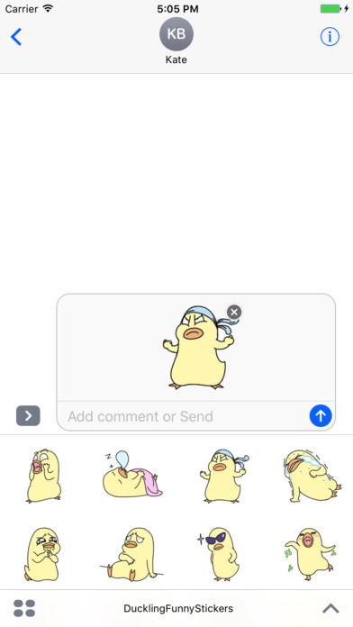Duckling Funny Stickers screenshot 2