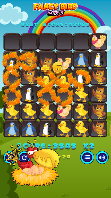Fancy Bird Puzzle Match 3 Game screenshot 2