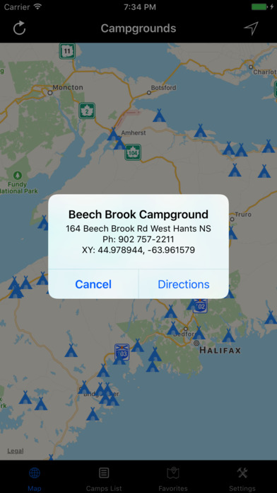 Nova Scotia – Campgrounds & RV Parks screenshot 2