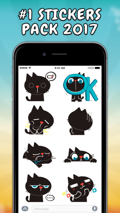 Black Cat • Stickers screenshot 4