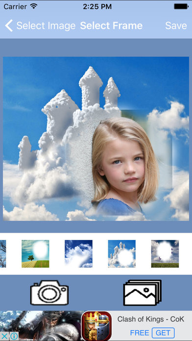 Cloud  HD Photo Frame And Pic Collage screenshot 2