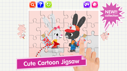Cute Animal Cartoons Jigsaw puzzle Games screenshot 4