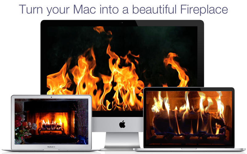 does apple tv have a fireplace screensaver