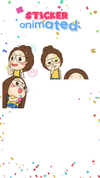 Little beauty girl Animated Stickers screenshot 2