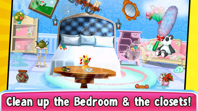 Ice Princess Doll House Cleaning Games screenshot 3