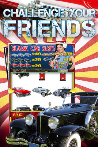 Classic Car Slots Free Fun Nostalgic Vehicles Game screenshot 3