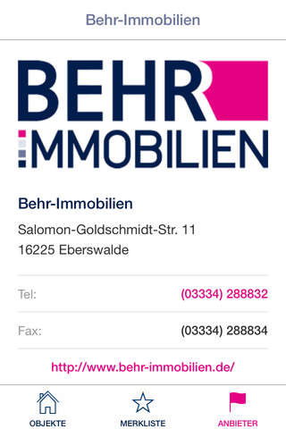 Die Behr Immobilien App screenshot 2