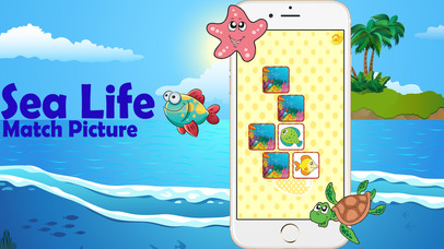 Kids Sea Life Match Picture screenshot 3