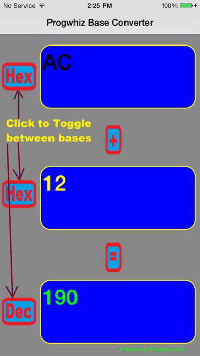 Progwhiz Base Calculator screenshot 3