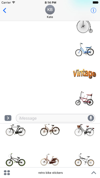 Retro Bike Stickers screenshot 2