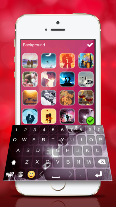 Romantic Keyboard: Love & Flirty Emoticons screenshot 2